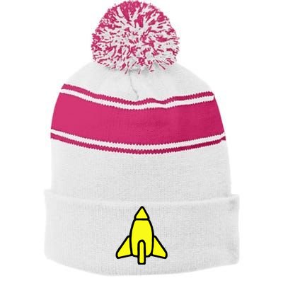 Reggie Rocket Power Stripe Pom Pom Beanie