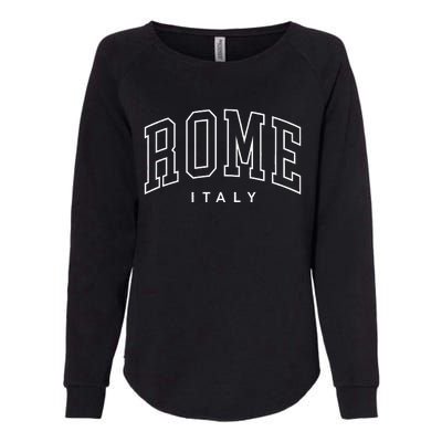 Rome Retro Preppy Throwback Italy Souvenir Womens California Wash Sweatshirt