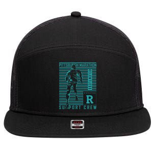 Runners Retro Pittsburgh 2024 Marathon 26 Miles 7 Panel Mesh Trucker Snapback Hat