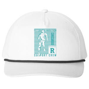 Runners Retro Pittsburgh 2024 Marathon 26 Miles Snapback Five-Panel Rope Hat