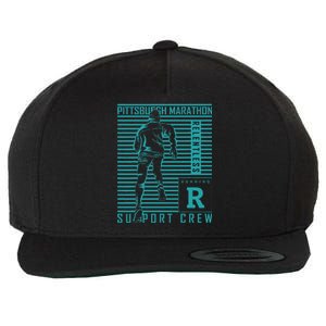 Runners Retro Pittsburgh 2024 Marathon 26 Miles Wool Snapback Cap