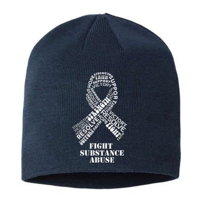 Red Ribbon Products & Gifts for Substance Abuse Awareness Sustainable Beanie