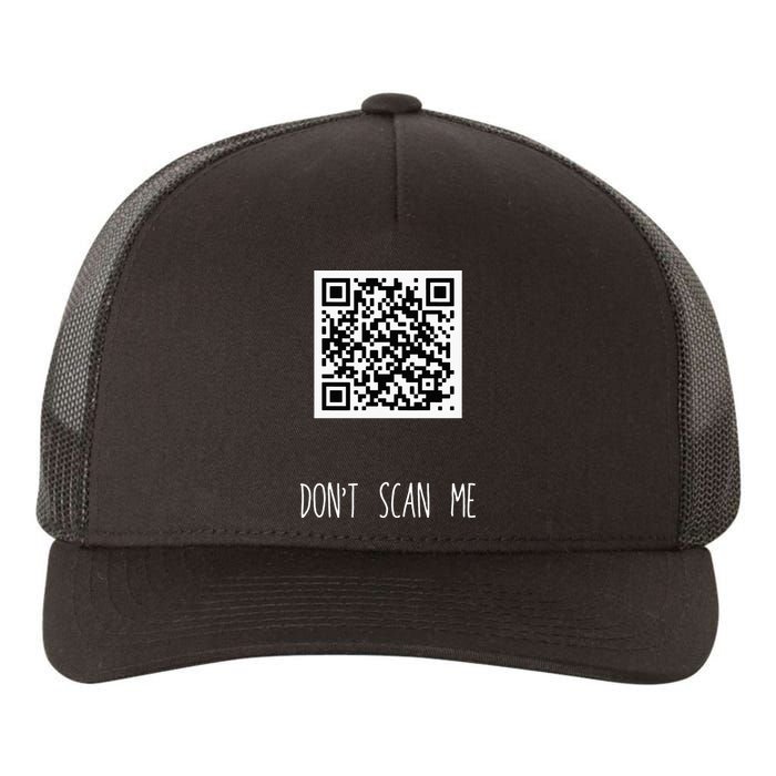 Rick Roll QR Scan Code Funny Joke Yupoong Adult 5-Panel Trucker Hat