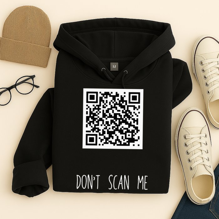 Rick Roll QR Scan Code Funny Joke Hoodie