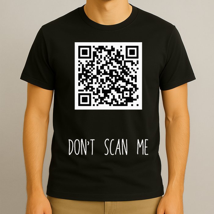 Rick Roll QR Scan Code Funny Joke T-Shirt