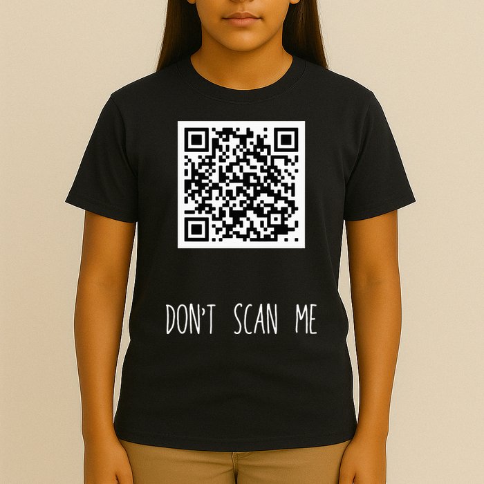 Rick Roll QR Scan Code Funny Joke T-Shirt