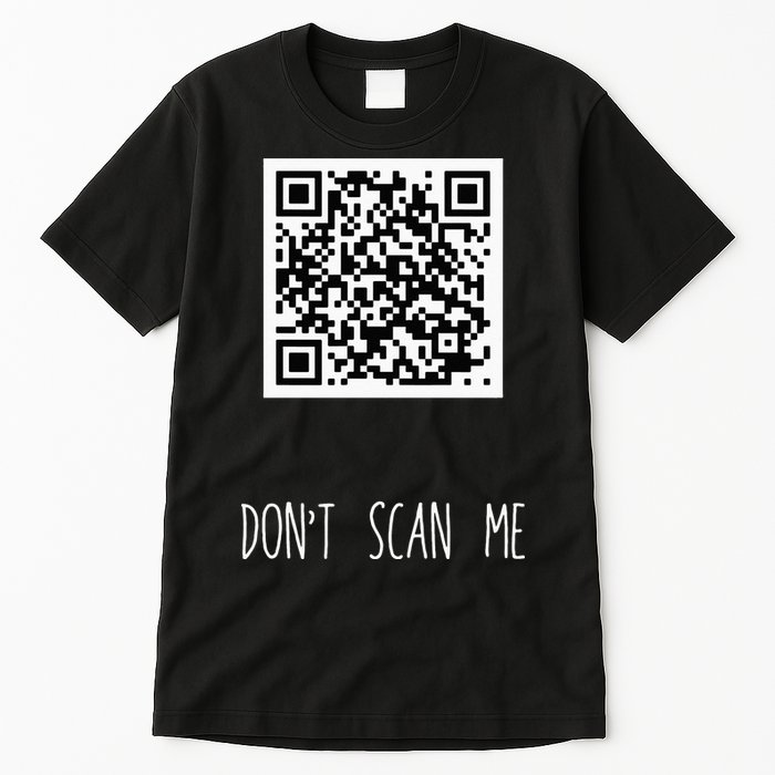 Rick Roll QR Scan Code Funny Joke Tall T-Shirt