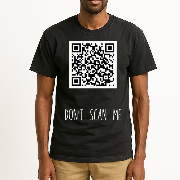Rick Roll QR Scan Code Funny Joke Tall T-Shirt