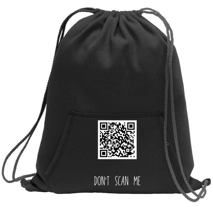 Rick Roll QR Scan Code Funny Joke Sweatshirt Cinch Pack Bag