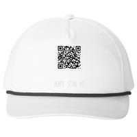 Rick Roll QR Scan Code Funny Joke Snapback Five-Panel Rope Hat