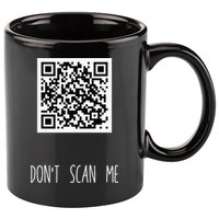 Rick Roll QR Scan Code Funny Joke 11oz C Handle Ceramic Mug