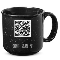 Rick Roll QR Scan Code Funny Joke 15oz Campfire Ceramic Mug