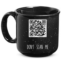 Rick Roll QR Scan Code Funny Joke 15oz Campfire Ceramic Mug