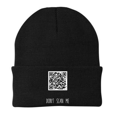 Rick Roll QR Scan Code Funny Joke Knit Cap Winter Beanie
