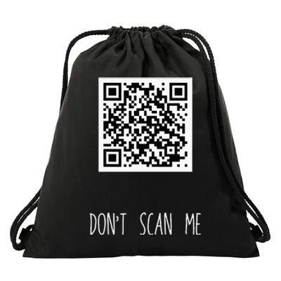 Rick Roll QR Scan Code Funny Joke Drawstring Bag