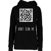 Rick Roll QR Scan Code Funny Joke Womens Funnel Neck Pullover Hood
