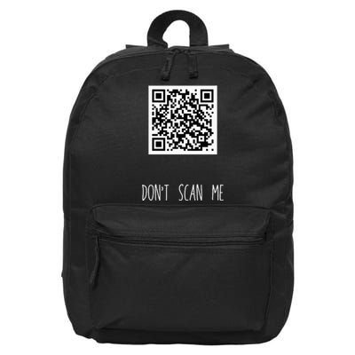 Rick Roll QR Scan Code Funny Joke 16 in Basic Backpack