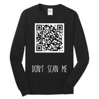 Rick Roll QR Scan Code Funny Joke Tall Long Sleeve T-Shirt