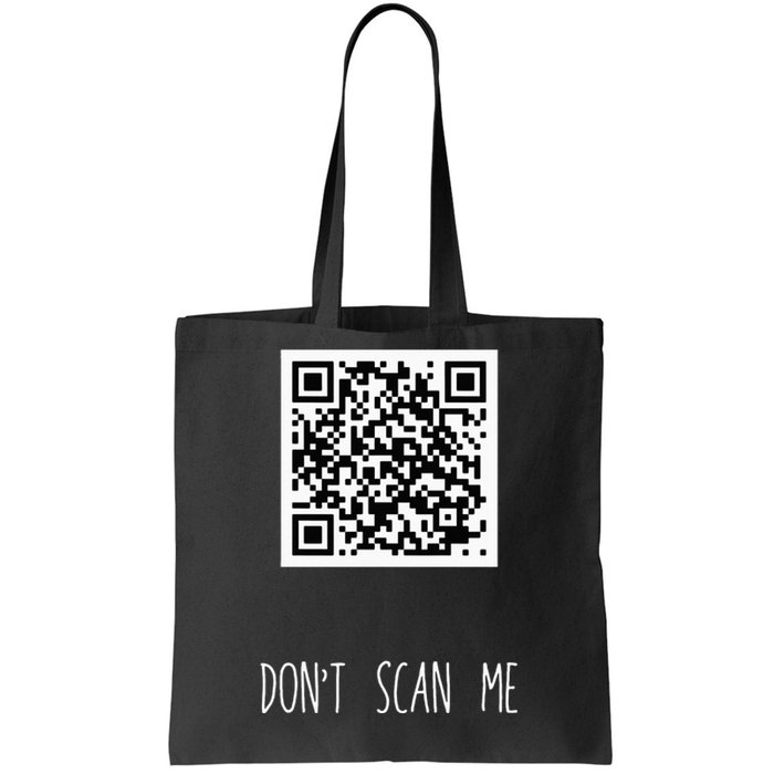 Rick Roll QR Scan Code Funny Joke Tote Bag