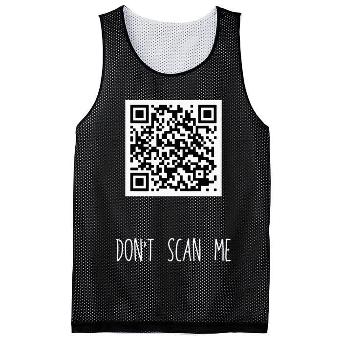 Rick Roll QR Scan Code Funny Joke Mesh Reversible Basketball Jersey Tank