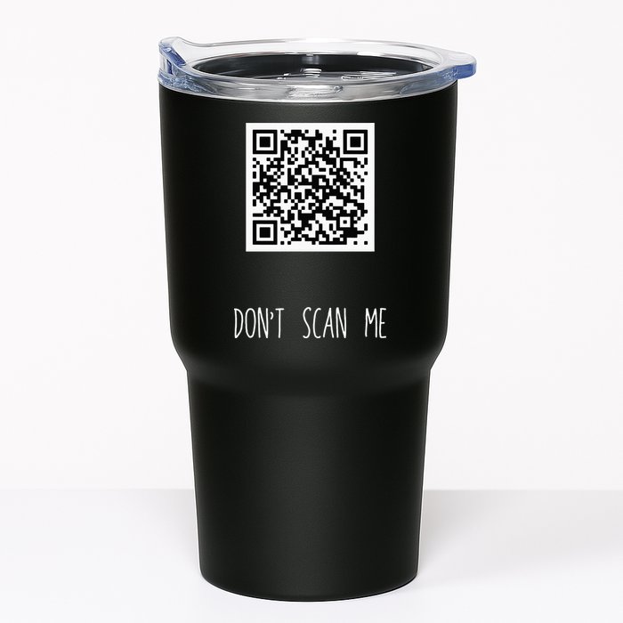 Rick Roll QR Scan Code Funny Joke Tumbler