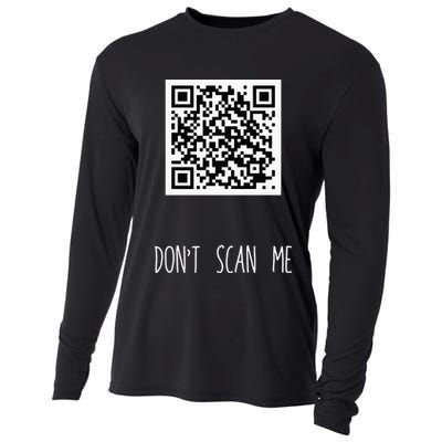 Rick Roll QR Scan Code Funny Joke Cooling Performance Long Sleeve Crew