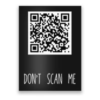 Rick Roll QR Scan Code Funny Joke Poster