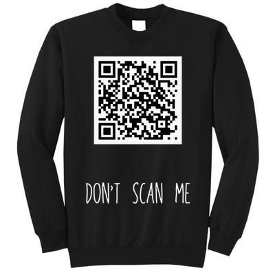 Rick Roll QR Scan Code Funny Joke Tall Sweatshirt