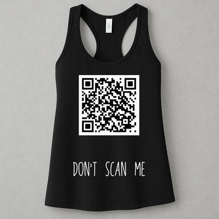 Rick Roll QR Scan Code Funny Joke Womens Tank Top