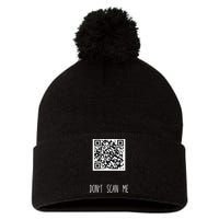 Rick Roll QR Scan Code Funny Joke Pom Pom 12in Knit Beanie