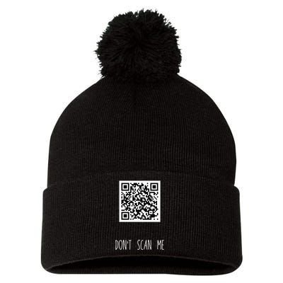 Rick Roll QR Scan Code Funny Joke Pom Pom 12in Knit Beanie