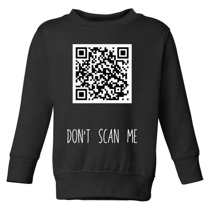Rick Roll QR Scan Code Funny Joke Toddler Sweatshirt