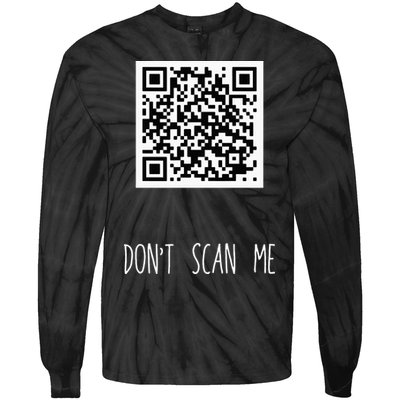 Rick Roll QR Scan Code Funny Joke Tie-Dye Long Sleeve Shirt