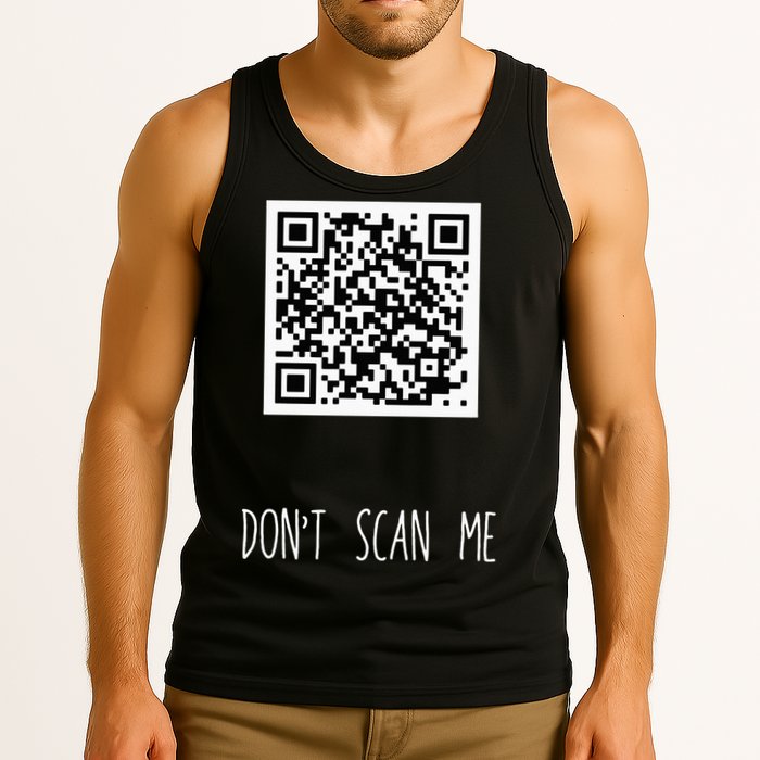 Rick Roll QR Scan Code Funny Joke Tank Top