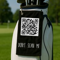 Rick Roll QR Scan Code Funny Joke Golf Towel