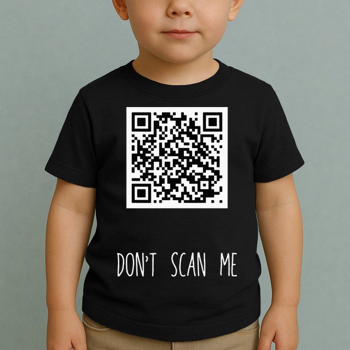 Rick Roll QR Scan Code Funny Joke Toddler T-Shirt