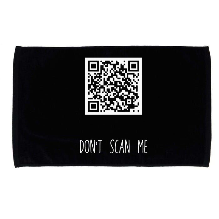 Rick Roll QR Scan Code Funny Joke Microfiber Hand Towel