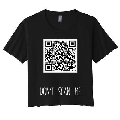 Rick Roll QR Scan Code Funny Joke Crop Top
