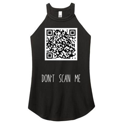 Rick Roll QR Scan Code Funny Joke Women's Perfect Tri Rocker Tank
