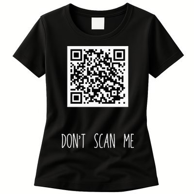 Rick Roll QR Scan Code Funny Joke Women's T-Shirt