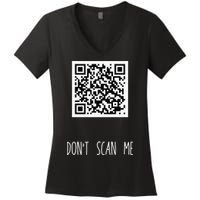 Rick Roll QR Scan Code Funny Joke Women's V-Neck T-Shirt