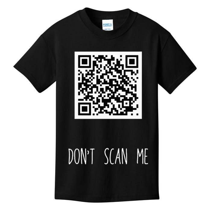 Rick Roll QR Scan Code Funny Joke Kids T-Shirt