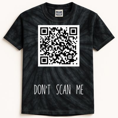 Rick Roll QR Scan Code Funny Joke Kids Tie-Dye T-Shirt