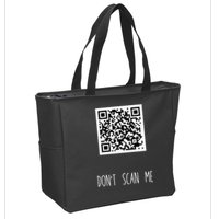 Rick Roll QR Scan Code Funny Joke Zip Tote Bag