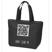 Rick Roll QR Scan Code Funny Joke Zip Tote Bag