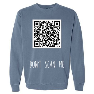 Rick Roll QR Scan Code Funny Joke Garment-Dyed Sweatshirt