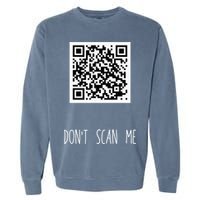 Rick Roll QR Scan Code Funny Joke Garment-Dyed Sweatshirt