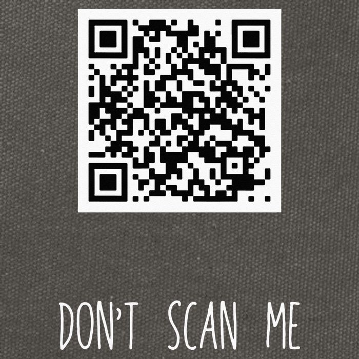Rick Roll QR Scan Code Funny Joke Cotton Canvas Backpack