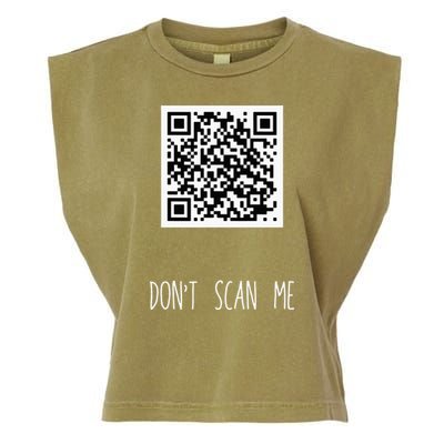 Rick Roll QR Scan Code Funny Joke Garment-Dyed Women's Muscle Tee