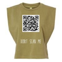 Rick Roll QR Scan Code Funny Joke Garment-Dyed Women's Muscle Tee